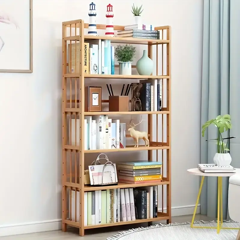 4/5-Tier Bamboo Bookshelf