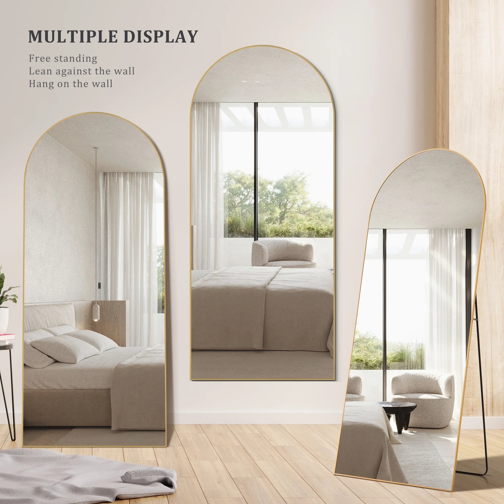 Arched Full Length Floor Mirror